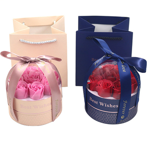 New Type Flowers Jewelry <b>Box</b> Necklace Gift <b>Box</b> <b>Earrings</b> Packaging <b>Box</b> With Lid for Jewelry - Product Image 1