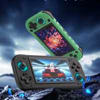 Konsol Game Genggam Qbuy R43s Pro Resolusi 1920*1080 Layar 4.3 Inci Klasik Portabel 2000mah Konsol Game Retro Genggam