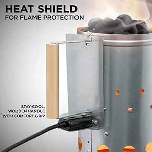 Pemantik Api Elektronik Portabel untuk <span class=keywords><strong>BBQ</strong></span> dengan Gagang Kayu, Pemantik Arang <span class=keywords><strong>BBQ</strong></span> - Product Image 5