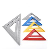 7 "12" ensemble multifonctionnel en aluminium règle de Triangle carré pour le travail du bois charpentier règle carrée outil carré