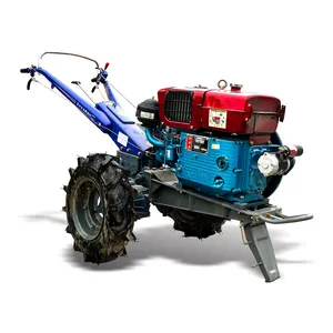 Venta caliente 12 HP Farm Equipment Mini Plow Tractor de 2 ruedas con máquina de arado de disco