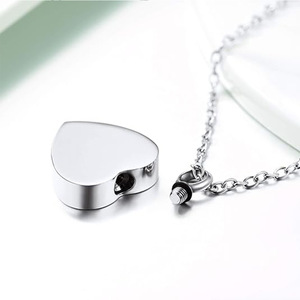 Kalung Liontin Mini Berbentuk Hati untuk Abu Jenazah, Grosir, Populer, Dapat Digunakan Sebagai Rantai Pembuka untuk Wadah Abu Jenazah - Product Image 4