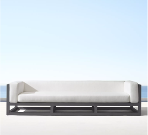 ชุดโซฟาอลูมิเนียมคุณภาพสูงสำหรับสวนกลางแจ้งริมสระน้ำ ดีไซน์ทันสมัย - Product Image 2