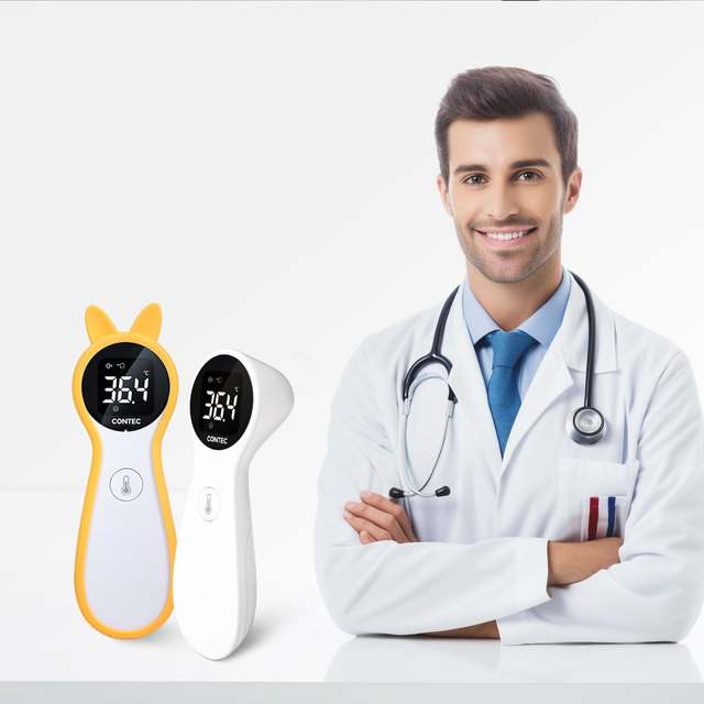 CONTEC TP600 Medical Digital Electronic Infrared Thermometer Plastic Body Fever Forehead Thermometer