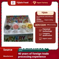 Sucettes personnalisées en forme de donut de 15g, bonbons durs enrobés multicolores, cadeau de fête pour enfants, vente en gros, dessin animé, fête des enfants