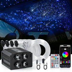 4-Port 32W RGBW LED-Faseroptik-Sternenhimmel-Kit Auto Heim Dach Funkelnder Projektor LED-Lichtmaschine Sternenhimmel-Kit - Product Image 1