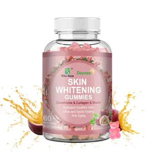 Skin Whitening Gummies Collagen Organic Natural Gummy Whiten Soft Biotin sweets Healthy Supplement Vitamin sugar