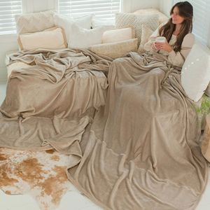 Chăn siêu lớn cỡ <span class=keywords><strong>King</strong></span> làm từ polyester tái chế, chăn giường cỡ lớn, nặng, ấm áp, mềm mại, êm ái, chất liệu lông cừu sang trọng dành cho gia đình - Product Image 4