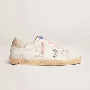 Zapatillas Deportivas Clásicas de Mujer, Diseño Vintage Superstar, de Piel Genuina y Malla, con Estrella Dorada Brillante, Color Blanco, Estilo Deportivo, para Primavera - Product Image 3