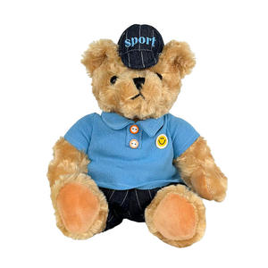 Nouvel ours en peluche super doux pour concessionnaires automobiles, ours en peluche avec logo polo, emblème de voiture, ours en relief, maille lavée - Product Image 1