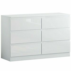 Commode blanche à 5/6/8 tiroirs, meuble <span class=keywords><strong>de</strong></span> chambre à coucher moderne, brillant, nouveauté - Product Image 2
