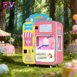 Máquina Expendedora de Algodón de Azúcar de Alto Rendimiento FunVending con Pantalla Táctil, Autolimpieza, Capacidad de 2/min, Control con un Clic, Alta Rentabilidad - Product Image 1