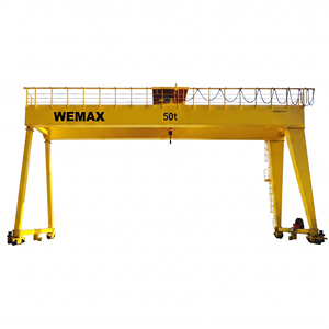 Grue portique à double poutre pour conteneurs maritimes avec moteur PLC, capacité 50t, marque Dejun, fabriquée en Chine - Product Image 1