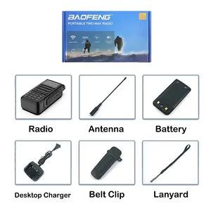 Mejor 2022 BaoFeng UV-16 PRO de alta potencia antena Walkie Talkie TYPE-C cargador a largo alcance de UV16 transceptor de Radio de jamón