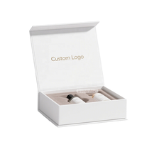 Papier d'art recyclable de taille personnalisée de luxe Cadeau d'emballage personnalisé pour soins de beauté de la peau Boîte à rabat magnétique
