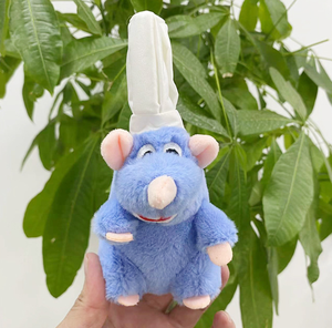 Ratatouille sang trọng Mặt dây chuyền hình Ba lô xe Mặt dây chuyền tô điểm dễ thương Chuột búp bê chuột sang trọng Keychain - Product Image 2