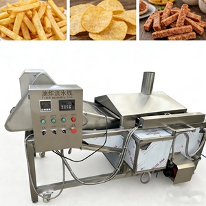 小型フライドポテト製造ライン 小型フライドポテトフライヤー 業務用チップフライヤー ポテトチップフライヤー 自動チップフライヤー - Product Image 1