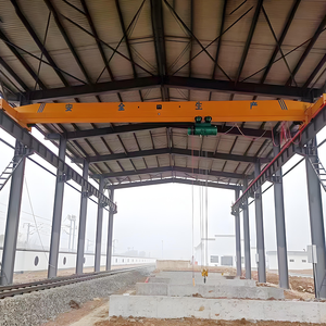 Mécanisme de levage de grue de <span class=keywords><strong>pont</strong></span> aérien à poutre unique robuste palan électrique 1-25 tonnes au sol et télécommande 3 phases 380V - Product Image 2