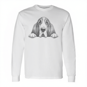 T-shirt à manches longues avec motif de chien Basset Hound pour les propriétaires de chiens - Product Image 2