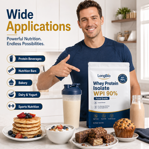 WPI 90 Proteine Isolate del Siero di Latte in Polvere a Basso Contenuto di Lattosio per Bevande Nutrizionali Sportive e Prodotti Vegetali a Base di Estratti Vegetali - Product Image 2