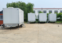 Toilettes mobiles portables pour extérieur, montées sur camion, pour usage public, fournie directement par l'usine