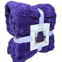 Plüschige Superweiche Bubble-Decke Flanell-Fleece-Decke Übergröße Superweiche Warme Plüschdecke für Sofa Couch Bett