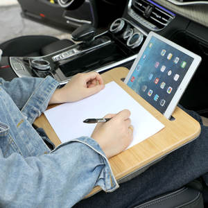 대나무 컴퓨터 쓰기 책상 휴대용 탁상 노트북 스탠드 나무 무릎 트레이 침대 소파 책상 부드러운 베개 쿠션 - Product Image 6