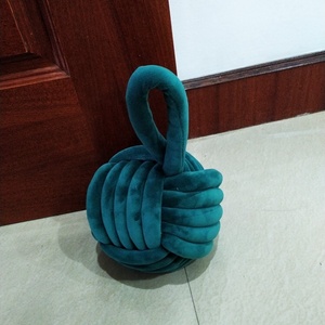 Soft Plush Fabric Rope Doorstop ~ Natural Heavy Rope <strong>Knot</strong> <strong>Door</strong> <strong>Stop</strong> - Product Image 2