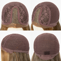 Venta al por mayor DEPONE Peluca de monofilamento con encaje invisible precortado, pelucas frontales de fibra capilar Futura-Hair para mujer