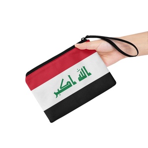 กระเป๋าซิปพิมพ์ลายธงชาติอิรัก กระเป๋าใส่เหรียญแบบพกพา คุณภาพสูง ของขวัญสำหรับผู้หญิงผู้ชาย ราคาถูก ขายส่งจากโรงงาน - Product Image 3