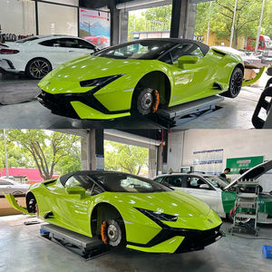 Pour <span class=keywords><strong>Lamborghini</strong></span> <span class=keywords><strong>Huracan</strong></span> 2014-2023 LP580 LP610 <span class=keywords><strong>EVO</strong></span> modifié à Tecnica ressembler à des Kits de carrosserie de pare-chocs avant arrière en PP calandre. - Product Image 4