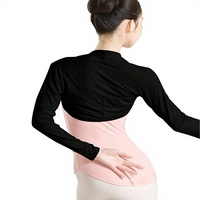 2026 Vêtements de sport pour femme en modal, Boléros, Cardigans, Châles de yoga, Manteaux d'extérieur de sport ajustés, élastiques, couleur unie, pour fitness et gym