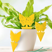 Pièges à champignons pour plantes d'intérieur et d'extérieur Feuilles de papier collant jaune Piège à insectes à semi-conducteurs