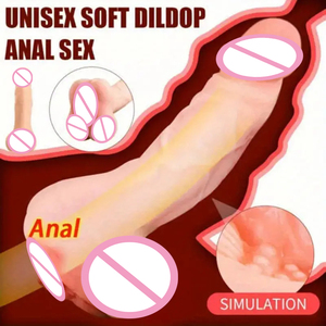 Dildo Realista <span class=keywords><strong>de</strong></span> Silicona Suave 2 en 1 con Diseño <span class=keywords><strong>de</strong></span> Vagina, Masturbador, Juguetes Sexuales para Adultos, <span class=keywords><strong>Extensor</strong></span> <span class=keywords><strong>de</strong></span> Pene para Parejas Masculinas - Product Image 1