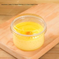 Gobelet en plastique PU à rebond lent, style japonais, en forme de pudding moelleux, avec couvercle caramel, pour gelée, mousse, yaourt, modèle de simulation en gros