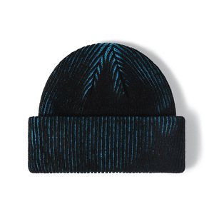 Gorro de Punto Acrílico 100% Personalizado con Logotipo, Diseño de Bloques de Color y Rayas Verticales, Cálido y Acogedor para Invierno, con Puño Elástico, Estilo Gorro de Calavera, para Playa - Product Image 3