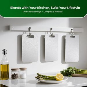 Ensemble de planches à découper en titane 3 (S+M+L) 100% titane pur Cuisine Planche à découper double face pour servir Viande Légumes Fromage Pain - Product Image 6