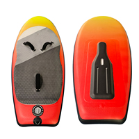 KUAYO 110L-140L Blue PVC Carbon Inflatable Eco-Friendly Unisex Surfing Foilboard Hydrofoil Kitesurfing Paddle Board Wire Drawing