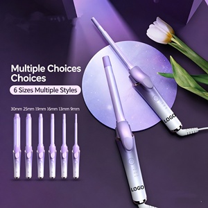 <span class=keywords><strong>Fer</strong></span> à boucler durable 9MM-30MM avec tubes en céramique chauffants, ions négatifs, technologie PTC pour un coiffage optimal, idéal pour les dortoirs - Product Image 5