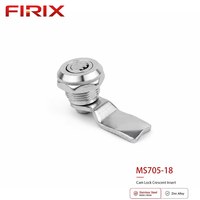 Serrure à came à clé en acier inoxydable MS705-18 |   Loquet à tige polie étanche, antivol et durable pour armoires extérieures