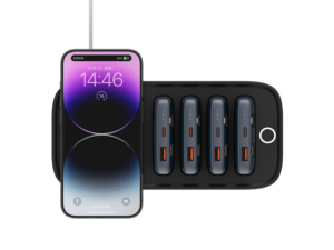 Prodo 4 Power Bank Station 10000mAh <span class=keywords><strong>Total</strong></span> 40000mAh Carregador Portátil Carregamento Rápido Bancos De Energia Sem Fio Estação De Energia para Telefone - Product Image 6