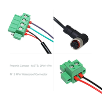 Harnais de câblage M12 femelle 5 broches 24AWG personnalisé, étanche et de qualité assurée, avec bornes tubulaires