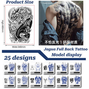 รอยสักชั่วคราวลายศิลปะบนร่างกายแบบสมจริง ลายจากัว ปิดเต็มหลัง กันน้ำ ติดทนนาน ไม่ซีดจาง ผลิตจากวัตถุดิบออร์แกนิค ปราศจากส่วนผสมจากสัตว์ สำหรับศิลปะบนร่างกาย - Product Image 2