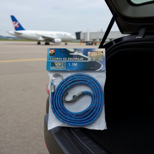 Corda Elastica con Gancio MNJ 1.3M, Cinghia per Bagagli, Accessorio per Controllo Carico - Product Image 2