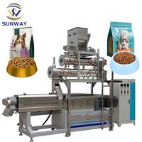 Machine automatique de fabrication de granulés d'aliments pour chiens Jinan, extrudeuse d'aliments flottants pour poissons, ligne de traitement d'aliments pour chats et animaux de compagnie