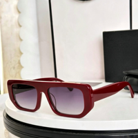 Nouvelles lunettes de soleil carrées à monture épaisse et légère, style rétro, protection UV400, tendance streetwear, or PC