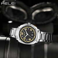 Montre à quartz pour homme, sport et mode, minimaliste, analogique, aiguilles lumineuses, affichage de la date, étanche, bracelet en acier inoxydable