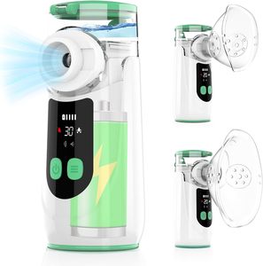 Mới xách tay máy phun sương siêu âm <span class=keywords><strong>mini</strong></span> y tế Lưới ống hít cầm tay kỹ thuật số Máy phun sương - Product Image 1