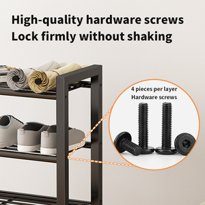 5 lớp thép carbon dọc giá giày, giày tổ chức đứng, giày kệ giá cho nhà, lối vào, tủ quần áo, phòng khách - Product Image 4