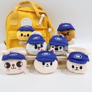 Lindo llavero de peluche con forma de cabeza de oso SK, con diseño de Fang <span class=keywords><strong>Lee</strong></span> <span class=keywords><strong>Min</strong></span> <span class=keywords><strong>Ho</strong></span> <span class=keywords><strong>Lee</strong></span> Yong <span class=keywords><strong>Ho</strong></span> Felix Hat, regalos para fans. - Product Image 2